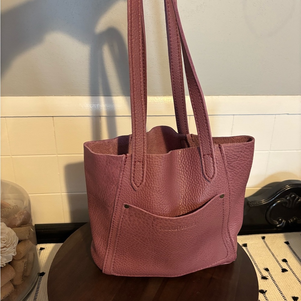 Elegant Leather Tote by Portland Leather